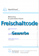 Freischaltcodes für Mietvertrag - Gewerbe